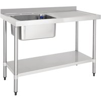 Vogue Single Sink Right Hand Drainer 1200mm