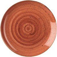 Churchill Stonecast Coupe Plates Spiced Orange 288mm (12 Pack)
