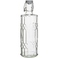 Olympia Geo Glass Water Bottle with Stopper 1Ltr (6 Pack)