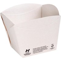 Notpla Square Open Takeaway Boxes 350ml - White (Pack 250)