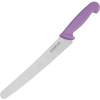 Hygiplas Serrated Pastry Knife Purple 25.4cm