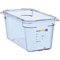 Araven ABS Food Storage Container Blue GN 1/3 150mm