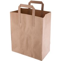 Fiesta Recyclable Brown Paper Carrier Bags Medium (250 Pack)
