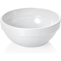 Essentials Crockery Bowl Set 1 L White Melamine Pack of 6