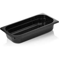 Was Germany GN Container Black Polycarbonate 1/3-65 mm