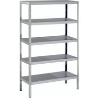 Parry RACK5S - Stainless Steel Storage Rack With 5 Shelves And Adjustable Feet 1200 x 400 x 1800