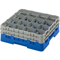 Cambro Camrack Red 16 Compartments Max Glass Height 156mm