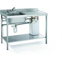 Parry QFSINK1870R30L - Quick Fit Heated Sink Double Bowl Right Hand Drainer 30 Litre Boiler