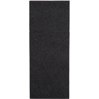 Fiesta Recyclable Premium Tablin Dinner Napkin Black 48x40cm Airlaid Pocket Fold (Pk 400)