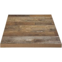 Bolero Pre-Drilled Square Table Top Urban Dark 600mm