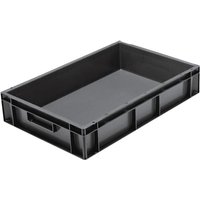 Grey Solid Stacking Container Medium 600x400x120mm