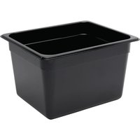 Vogue Polycarbonate 1/2 Gastronorm Container 200mm Black