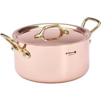 De Buyer Inocuivre Round Stewpan with Lid Brass 16cm