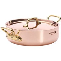 De Buyer Inocuivre Saute Pan with Lid Brass 20cm
