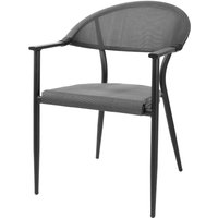 Bolero Santiago Outdoor Armchairs Black (4 Pack)