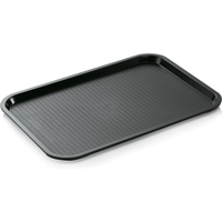 Was Germany Fast Food Tray Black Polypropylene 45.5x35.5 cm