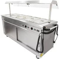 Parry MSB18G - Mobile Bain Marie Servery With Gantry