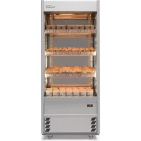 Williams Gem Multideck - Scarlet XS70 Heated Stainless Open Front Door & Rear Glass Loading