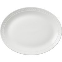 Steelite Bead Accent Oval Coupe Plates 340mm (12 Pack)