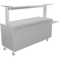 Parry FS-HBW5 - Flexi Serve Hot Cupboard with Wet Well Bain Marie and Heated Gantry and Sneez Guard Glass