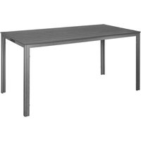 Bolero Valletta Grey Slatted Outdoor Table 1560mm