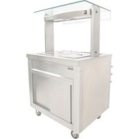 Parry FS-AW2 - Flexi Serve Ambient Cupboard with Chilled Well With Heated Gantry