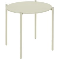 Bolero Perth Round Low Coffee Table Light Grey 450mm