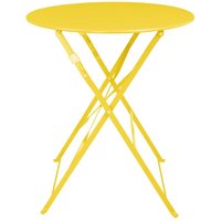 Bolero Perth Mellow Yellow Pavement Style Round Table 600mm