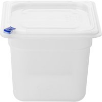 Hygiplas Click PP GN Container 1/6 with Lid & 7 Colour Clips 150mm 2.2Ltr (Set 4)