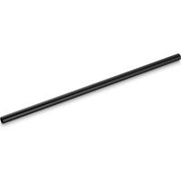 Nocturn Glass Drinking Straw Set Black 23 cm Dia 8 mm Pack of 50