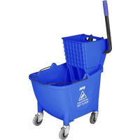 Jantex 30ltr Mop Bucket with Foot Pedal release - Blue