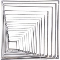 PME Square Stainless Steel Cutters (19 Pack)