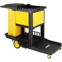 Jantex Cleaning Trolley Black with Lockable Cabinet