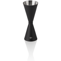 Nocturn Slim Jigger Black Matt Chrome Nickel Steel 18/8