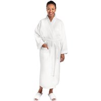 Mitre Essentials Honeycomb Bathrobe White Large