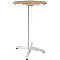 Bolero Ash Round Poseur Height Table 600mm