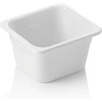Was Germany GN Container White Melamine 1/6-100 mm