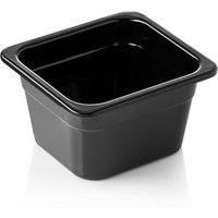Was Germany GN Container Black Melamine 1/6-100 mm