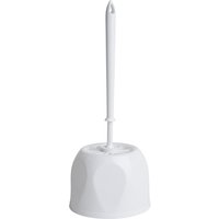 Caterboss Essentials Round Toilet Brush & Holder - White