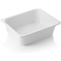 Was Germany GN Container White Melamine 1/2-100 mm