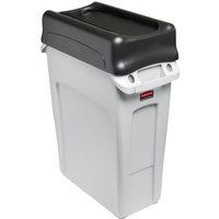 Rubbermaid Slim Jim Swing Black Lid
