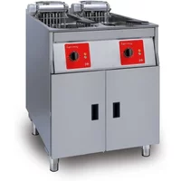 SL622L32G0 - FriFri Super Easy 622 Electric Free-standing Twin Tank Fryer with Filtration - 2 Baskets - W 600 mm - 2 x 11.4 kW