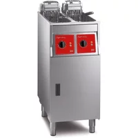 SL422L12N0 - FriFri Super Easy 422 Electric Free-standing Twin Tank Fryer without Filtration - 2 Baskets - W 400 mm - 2 x 7.5 kW - Single Phase