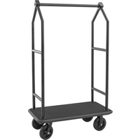 Was Germany Luggage Trolley Voyager Black Chrome Nickel Steel