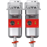 SD422L12G0 - FriFri Super Easy 422 Electric Drop-in Twin Tank Fryer with Filtration