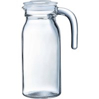Arcoroc Spring Glass Jugs with Lid 1Ltr (6 Pack)