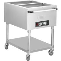 Buffalo Mobile Bain Marie Trolley 2x 1/1GN