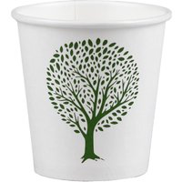 Vegware Green Tree White Hot Cups 4oz 62-Series (1000 pack)
