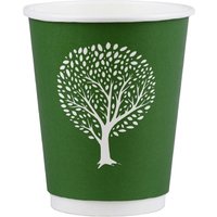 Vegware Green Tree Double Wall Hot Cups 12oz 89-Series (500 pack)