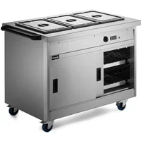 P8B3PT - Lincat Panther 800 Series Free-standing Hot Cupboard - Bain Marie Top